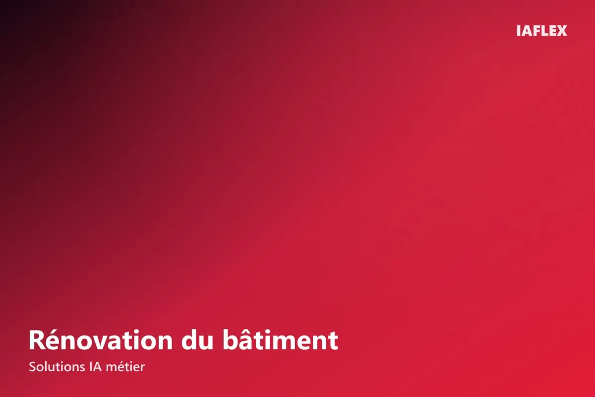 Illustration de la solution IA pour la rénovation du bâtiment